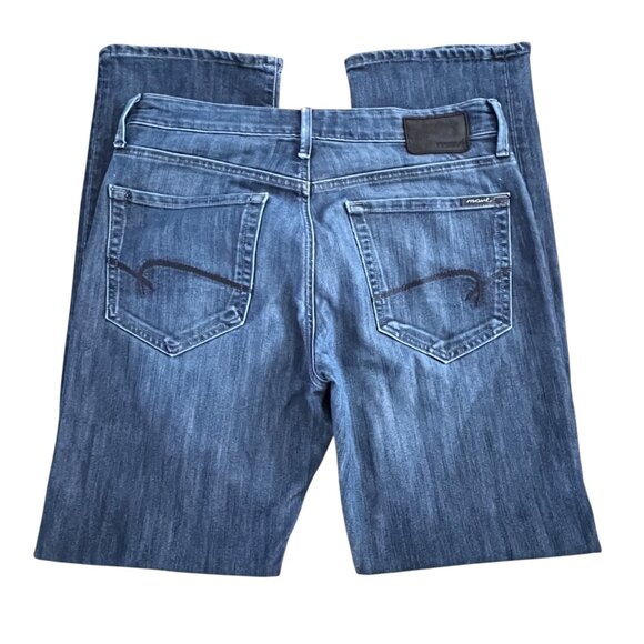 Mavi Jeans Matt Mens 31x32 Relaxed Straight Leg Blue Med Wash Stretch Denim - Picture 3 of 13
